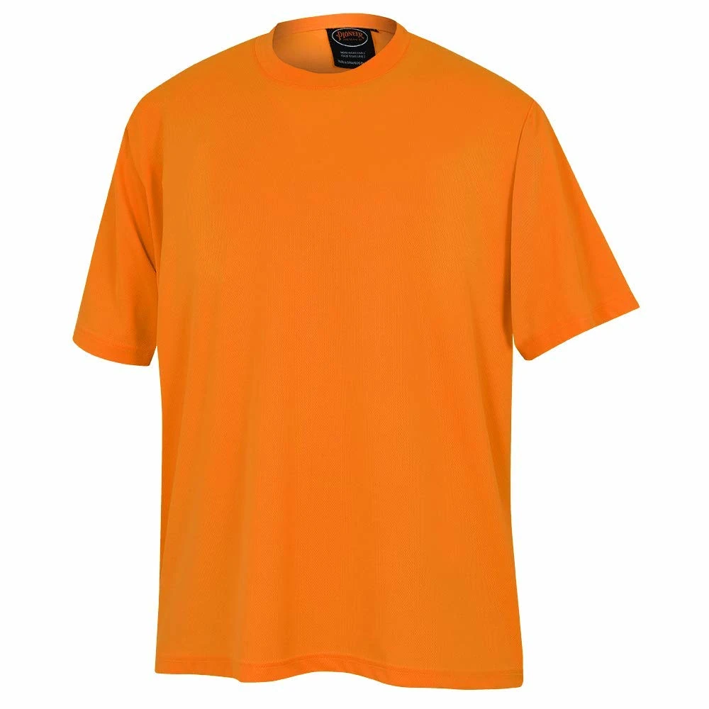 Orange hiviz T shirt 120g Micromesh